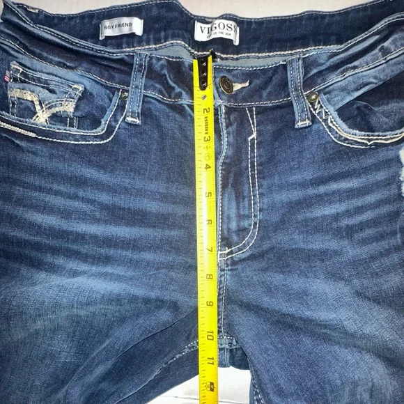Vigoss Jeans Size 12 Boyfriend Denim Blue Jeans‎ Women’s - Picture 4 of 8